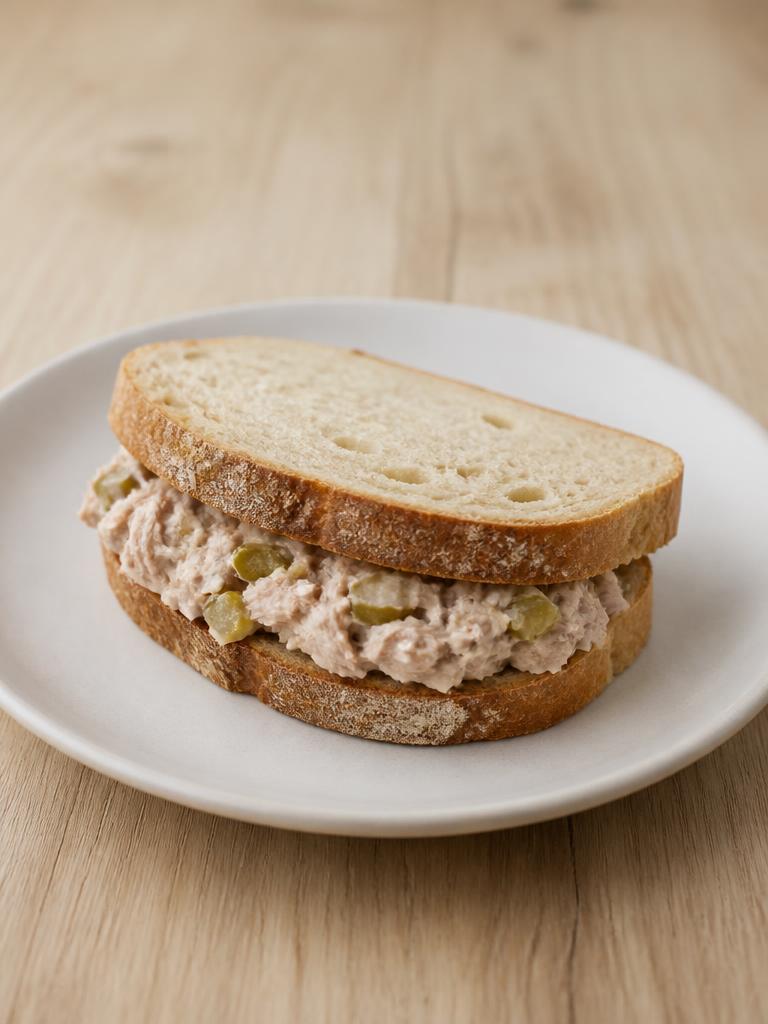 Sandwich au thon et cornichons