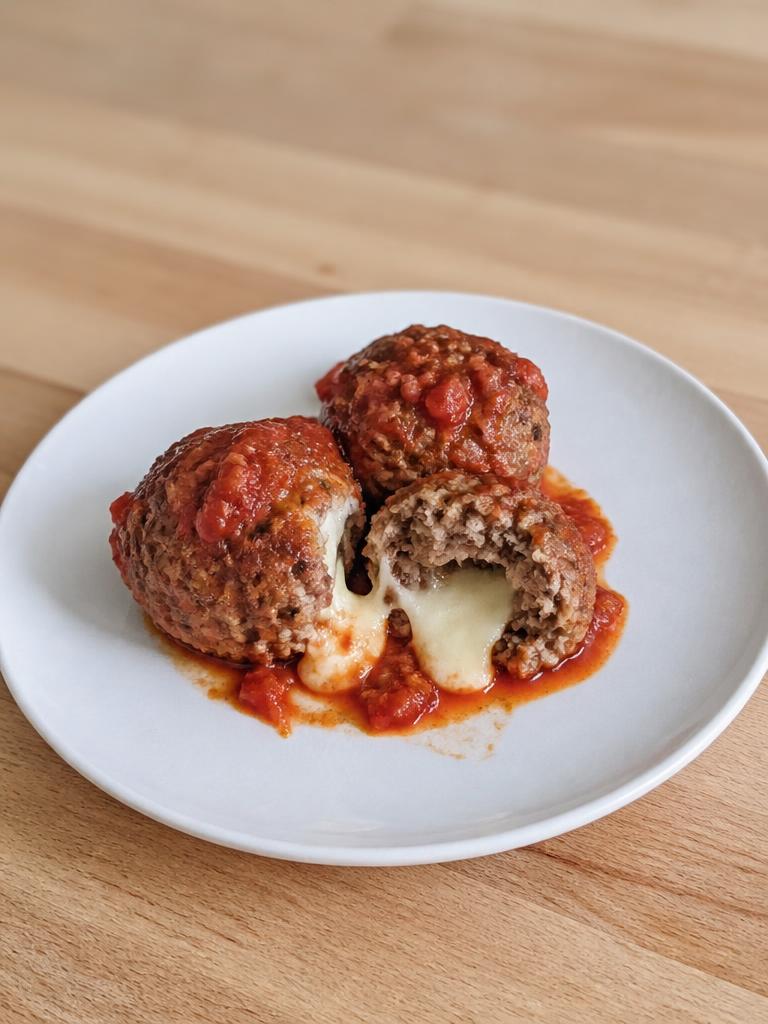 Boulettes de bœuf à la mozzarella