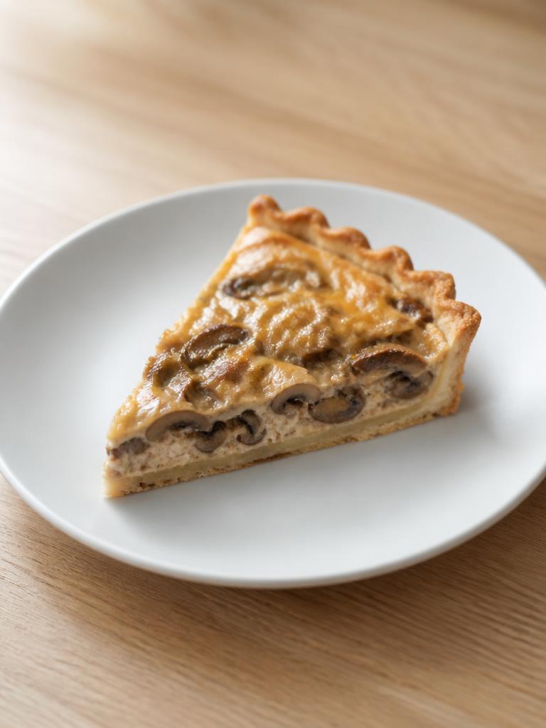 Tarte aux champignons à la crème