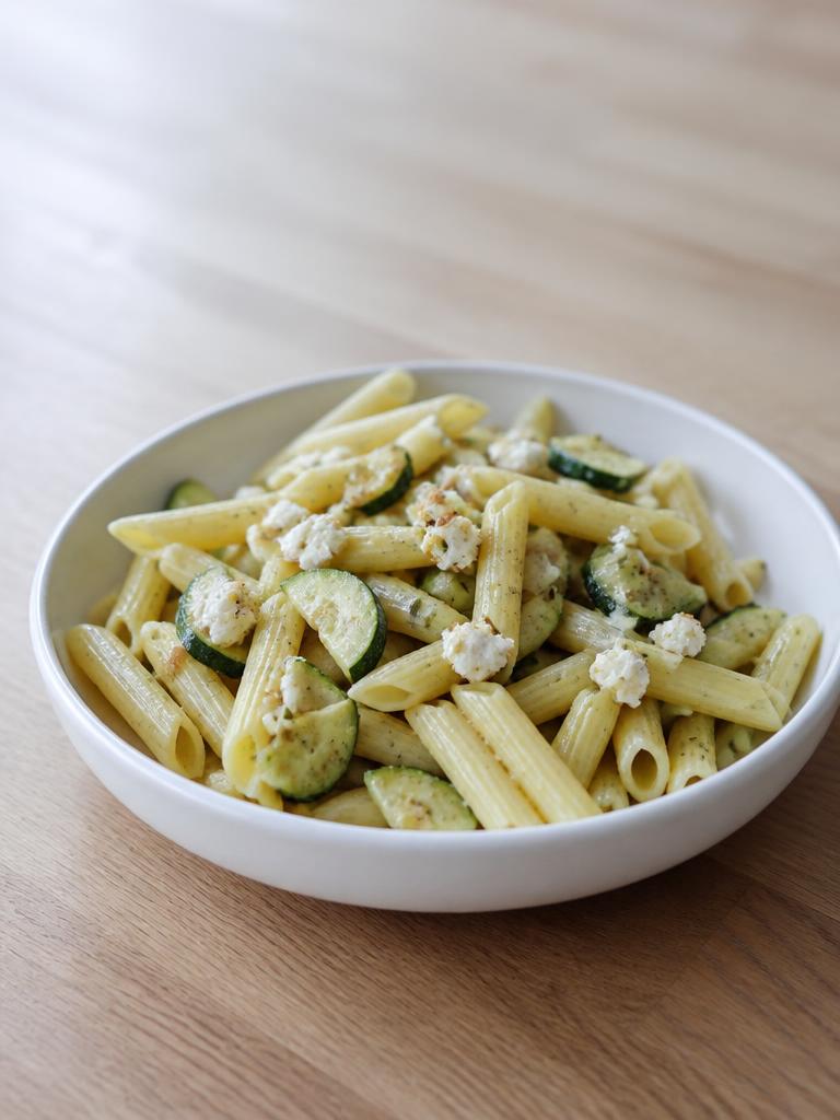 Penne à la courgette et au chèvre