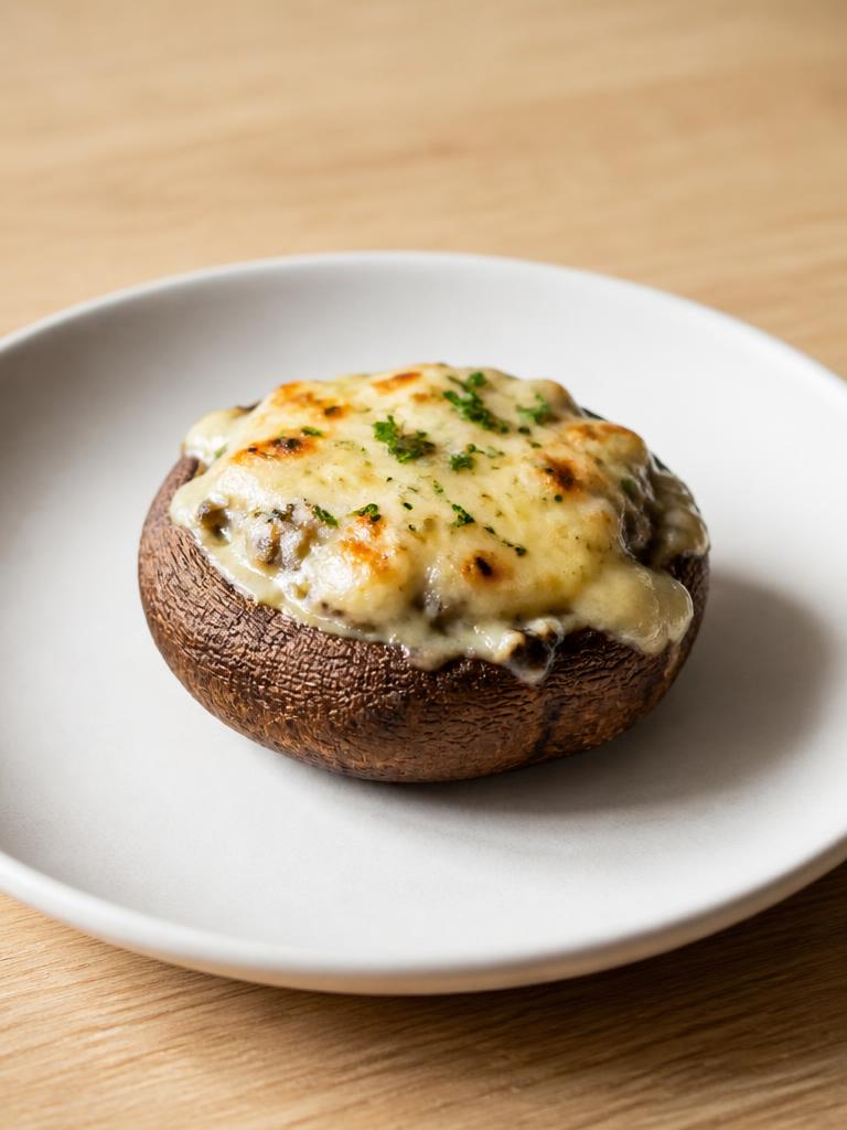 Champignons farcis au fromage frais et à l'emmental