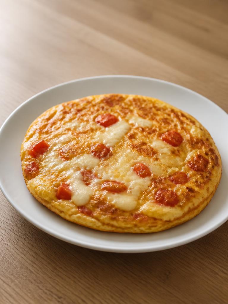 Tortilla poêlée à la mozzarella et à la tomate
