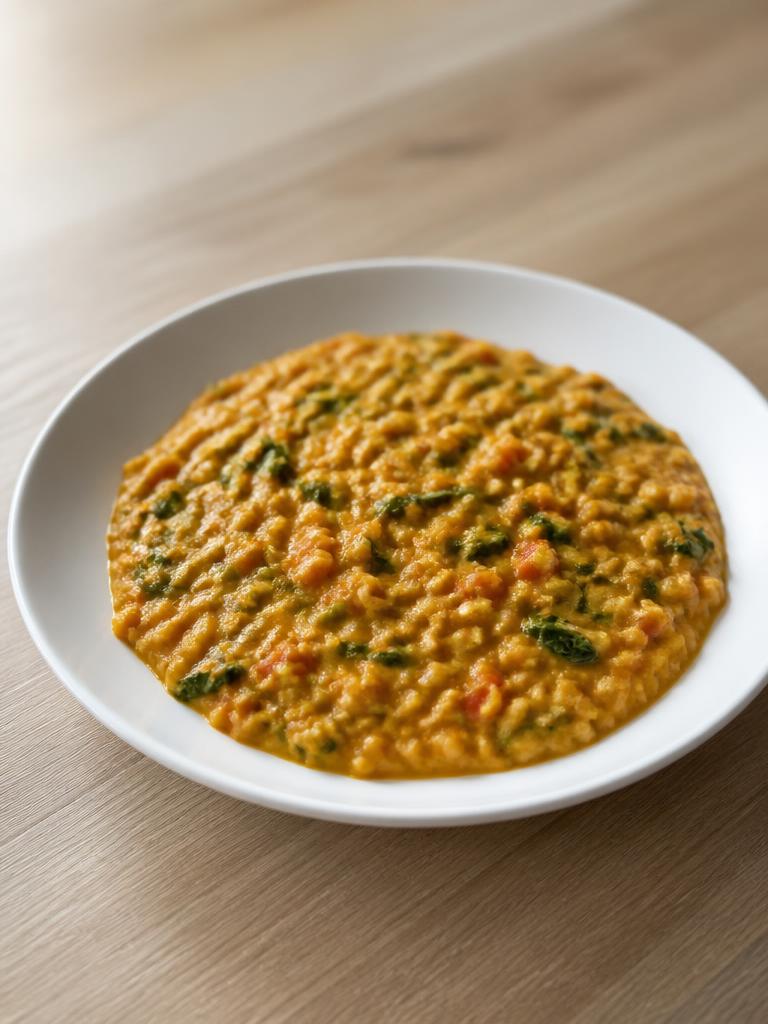 Dahl de lentilles corail au lait de coco
