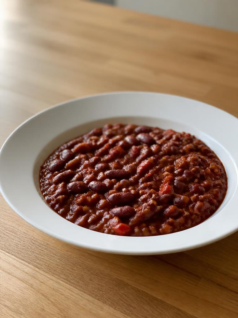 Chili végétarien aux haricots rouges