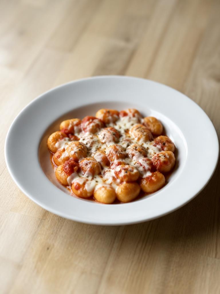 Gnocchis à la tomate et à la mozzarella
