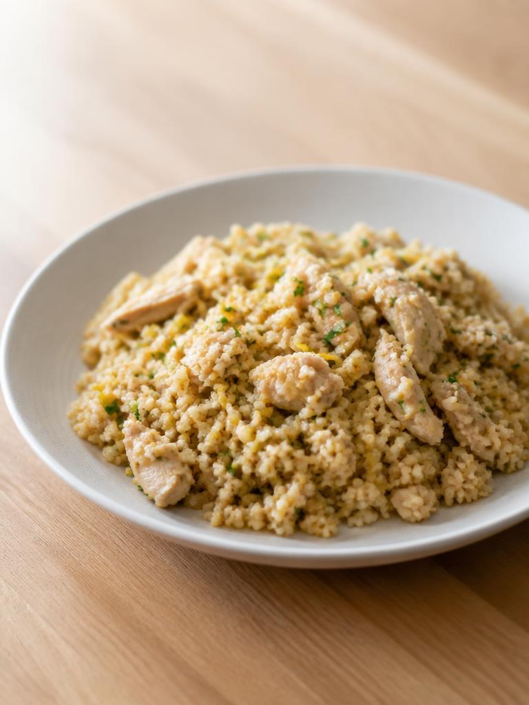 Boulgour au poulet et citron