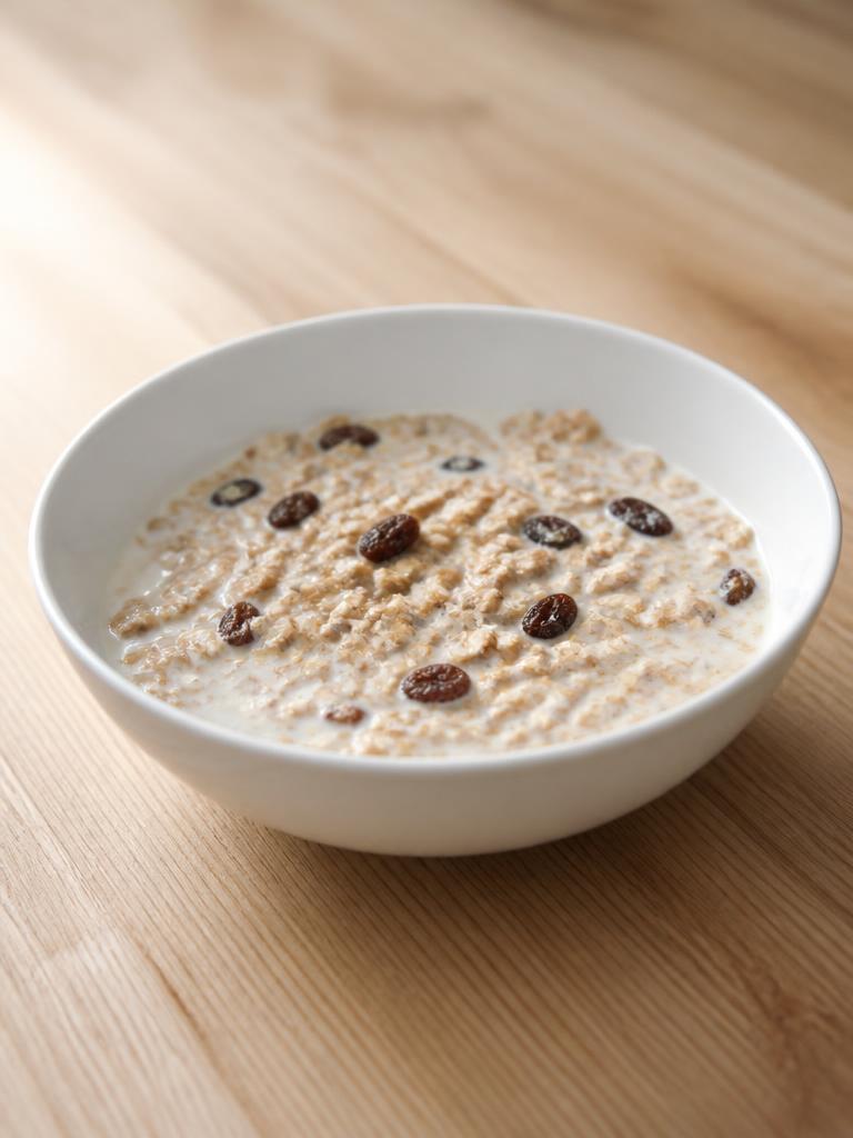 Muesli au lait et aux raisins secs