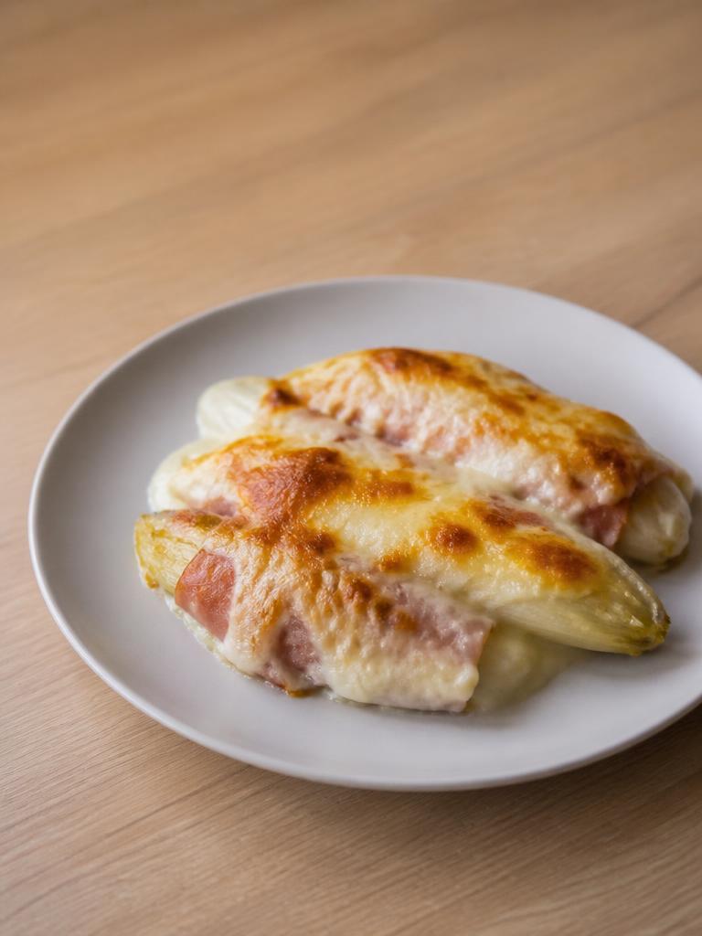 Endives au jambon gratinées