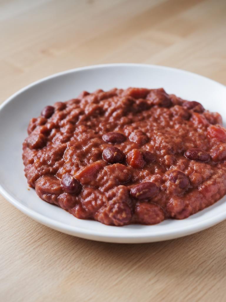 Haricots rouges écrasés, poivron et paprika