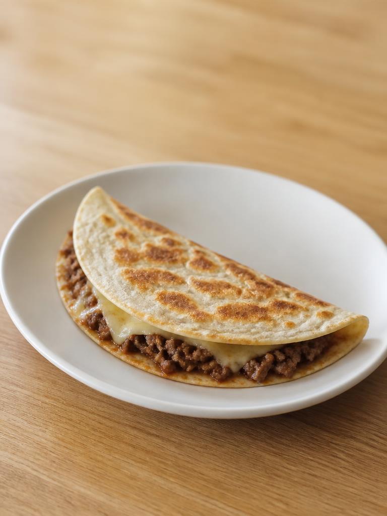 Quesadillas au bœuf haché et à l'emmental