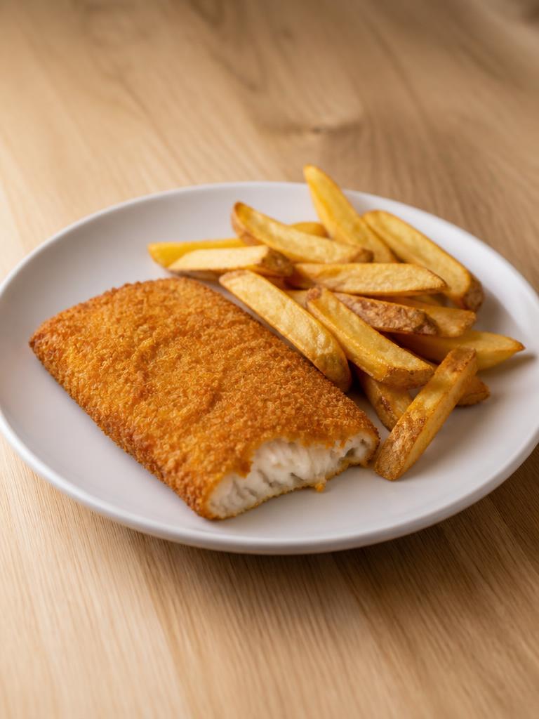 Colin pané et frites maison
