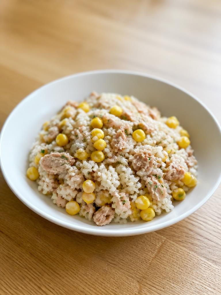Riz au thon et maïs