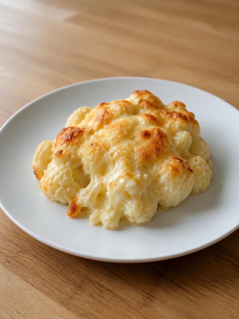 Gratin de chou-fleur à la crème et à l'emmental